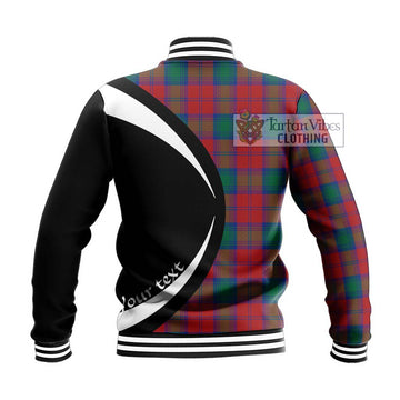Affleck Tartan Baseball Jacket with Family Crest Circle Style - Tartan Vibes Clothing