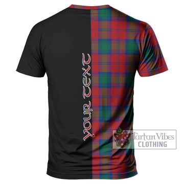 Affleck Tartan T-Shirt with Family Crest and Half Of Me Style