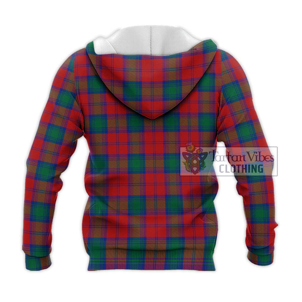 Affleck Tartan Knitted Hoodie with Family Crest DNA In Me Style - Tartanvibesclothing Shop