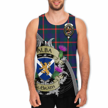 Agnew Tartan Family Crest Men's Tank Top Lion Rampant Royal Thistle Shield Celtic Inspired Men - Tartan Vibes Clothing