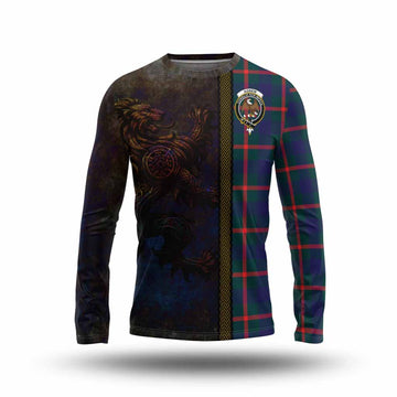 Agnew Tartan Family Crest Long Sleeve T-Shirt Alba Gu Brath Be Brave Lion Ancient Style Unisex - Tartan Vibes Clothing