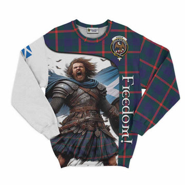 Agnew Crest Tartan Sweatshirt Inspired by the Freedom of Scottish Warrior