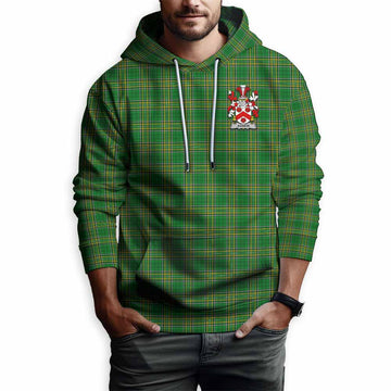 Agnew Irish Clan Tartan Hoodie with Coat of Arms