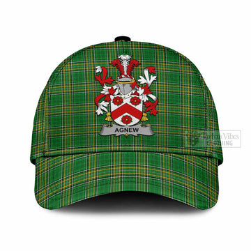 Agnew Irish Clan Tartan Classic Cap with Coat of Arms