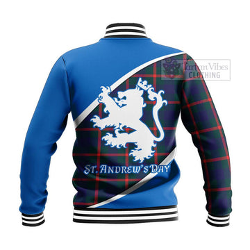 Agnew Family Crest Tartan Baseball Jacket Celebrate Saint Andrew's Day in Style