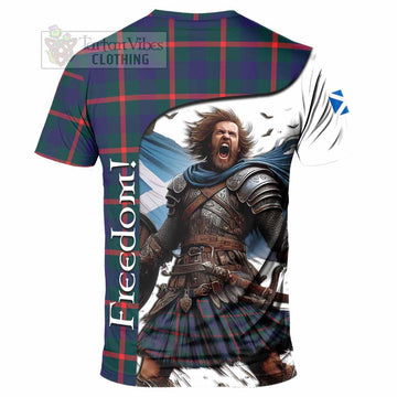 Agnew Crest Tartan T-Shirt Inspired by the Freedom of Scottish Warrior