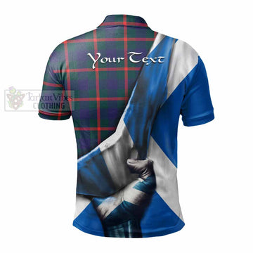 Agnew Tartan Polo Shirt with Family Crest Scotland Patriotic Style