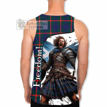 Agnew Crest Tartan Men's Tank Top Inspired by the Freedom of Scottish Warrior