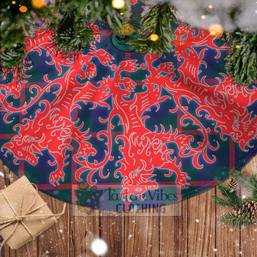 Agnew Tartan Christmas Tree Skirt Lion Rampant Style