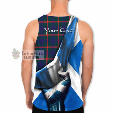 Agnew Tartan Men's Tank Top with Family Crest Scotland Patriotic Style