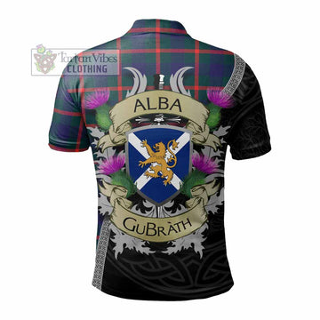 Agnew Tartan Family Crest Polo Shirt Lion Rampant Royal Thistle Shield Celtic Inspired - Tartan Vibes Clothing