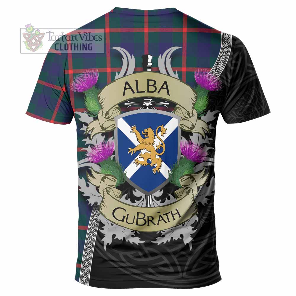 Agnew Tartan Family Crest T-Shirt Lion Rampant Royal Thistle Shield Celtic Inspired - Tartan Vibes Clothing
