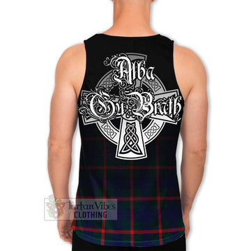 Agnew Tartan Men's Tank Top Featuring Alba Gu Brath Family Crest Celtic Inspired