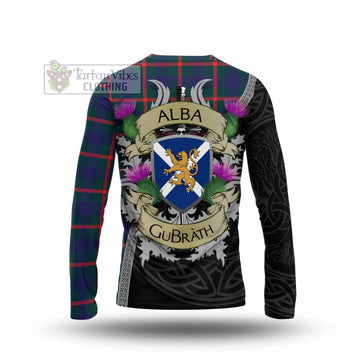 Agnew Tartan Family Crest Long Sleeve T-Shirt Lion Rampant Royal Thistle Shield Celtic Inspired - Tartan Vibes Clothing