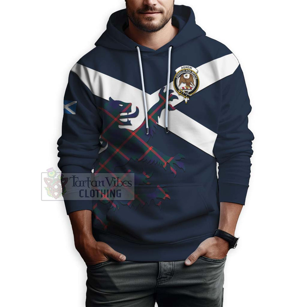 Tartan Vibes Clothing Agnew Tartan Lion Rampant Hoodie – Proudly Display Your Heritage with Alba Gu Brath and Clan Name