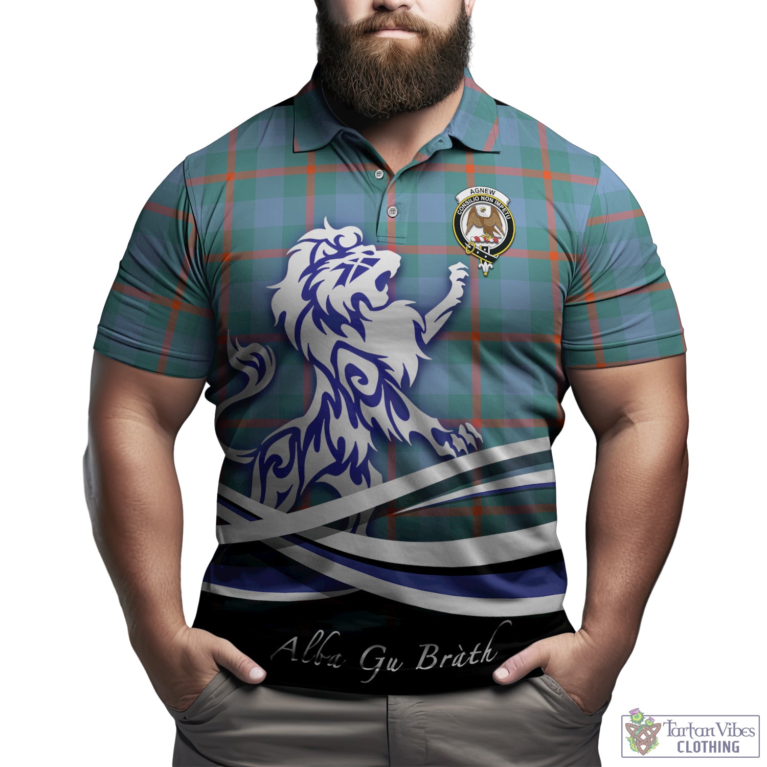 agnew-ancient-tartan-polo-shirt-with-alba-gu-brath-regal-lion-emblem