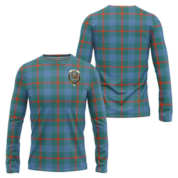 Agnew Ancient Tartan Long Sleeve T-Shirt with Family Crest