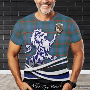 Agnew Ancient Tartan T-Shirt with Alba Gu Brath Regal Lion Emblem