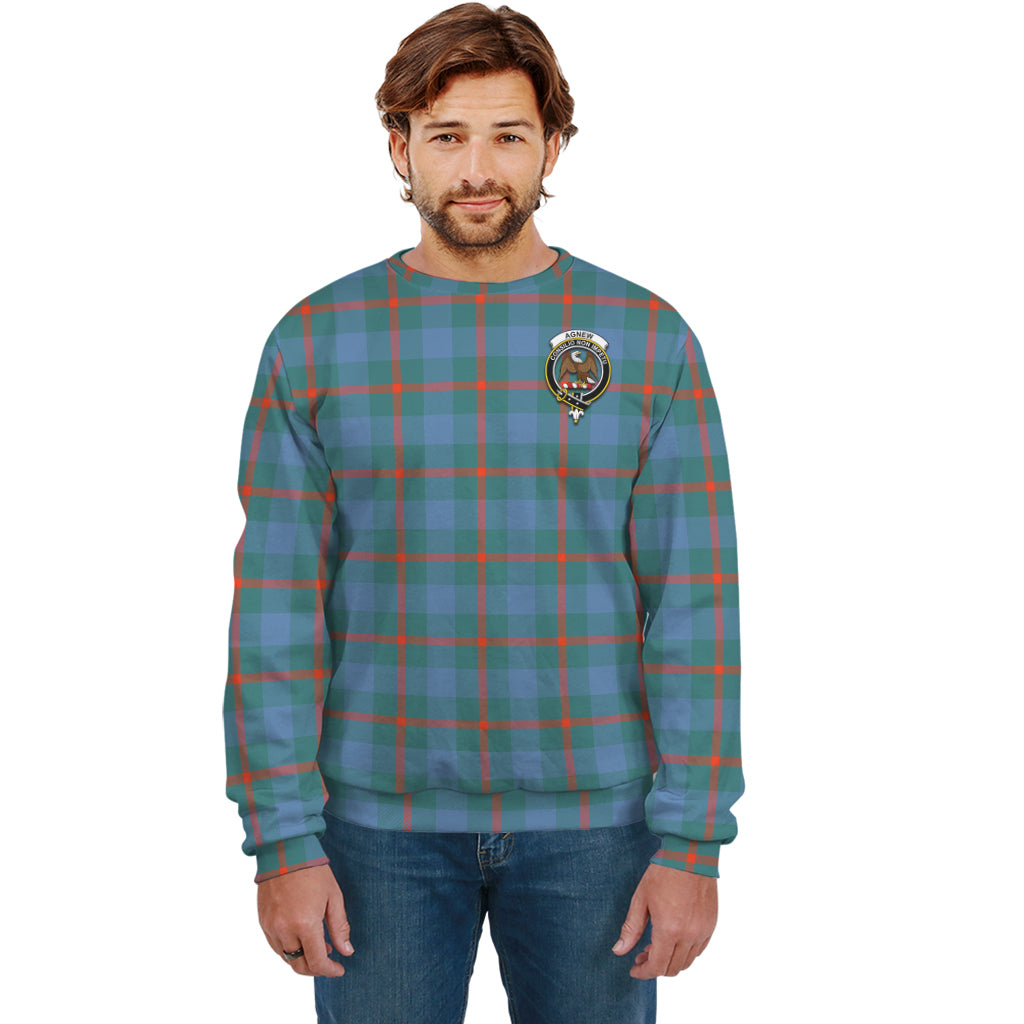 Agnew Ancient Tartan Sweatshirt with Family Crest Unisex - Tartan Vibes Clothing