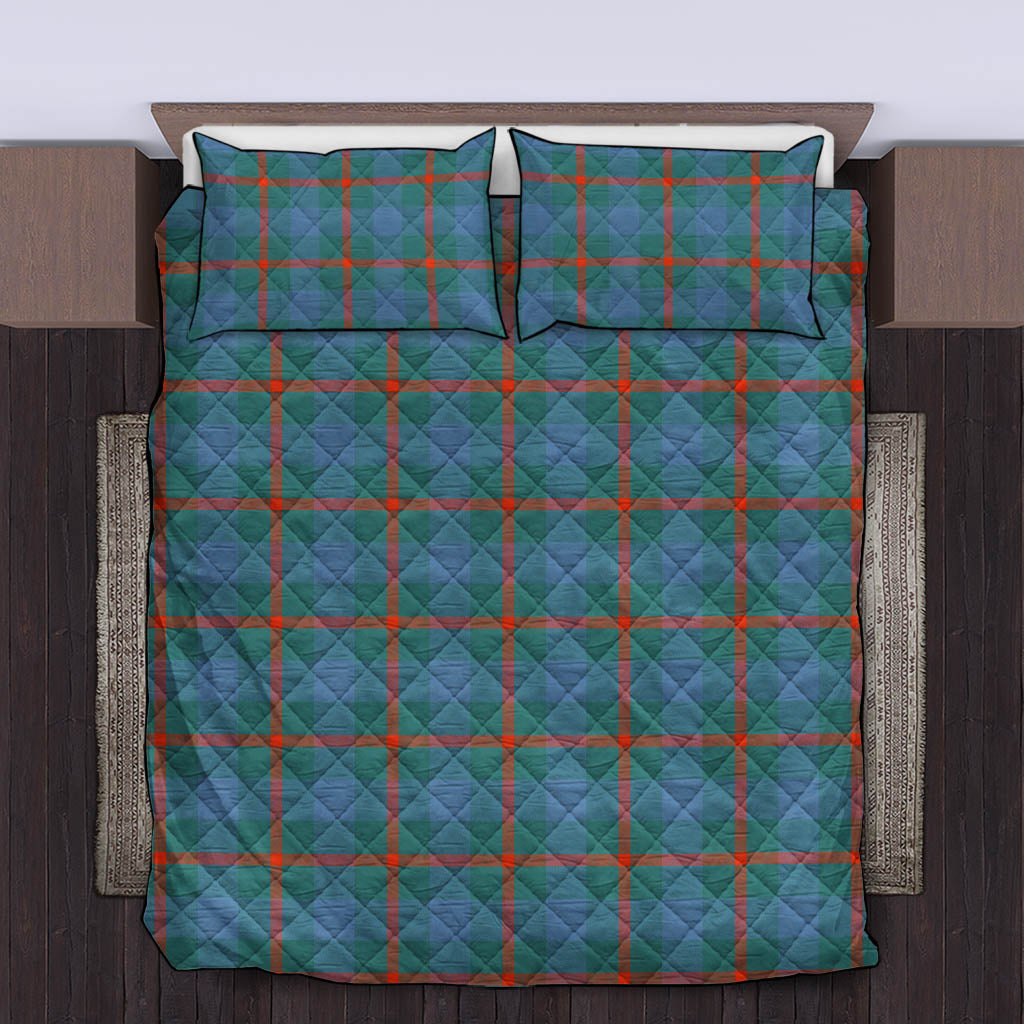 Agnew Ancient Tartan Quilt Bed Set King - Tartan Vibes Clothing