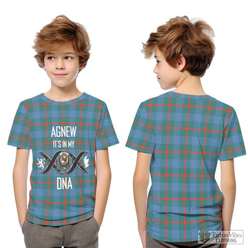 Agnew Ancient Tartan Kid T-Shirt with Family Crest DNA In Me Style