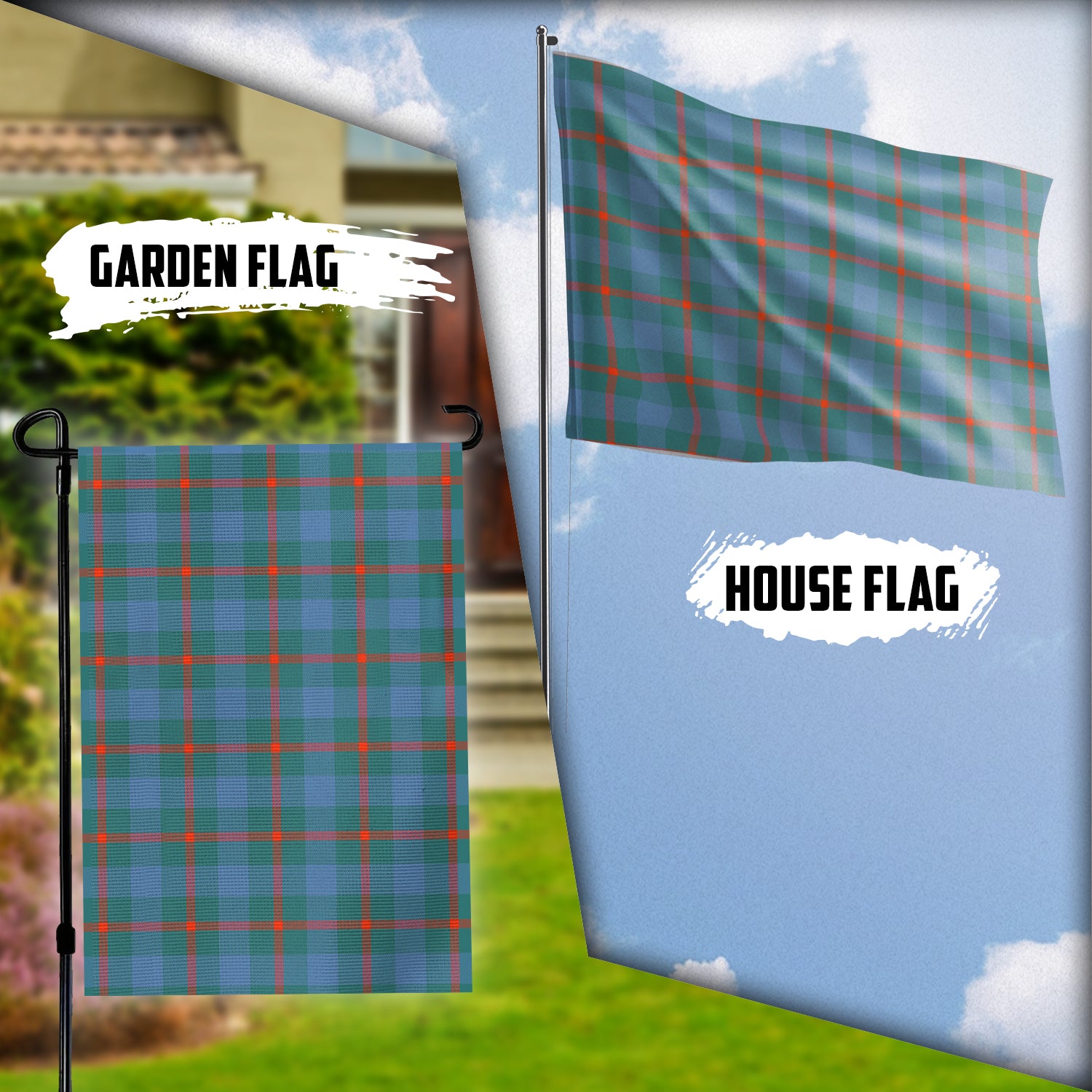 Agnew Ancient Tartan Flag Garden Flag (Vertical) - Tartan Vibes Clothing