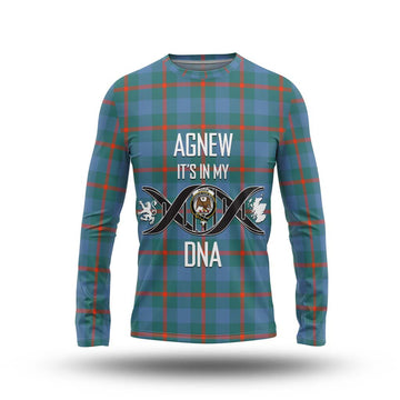 Agnew Ancient Tartan Long Sleeve T-Shirt with Family Crest DNA In Me Style