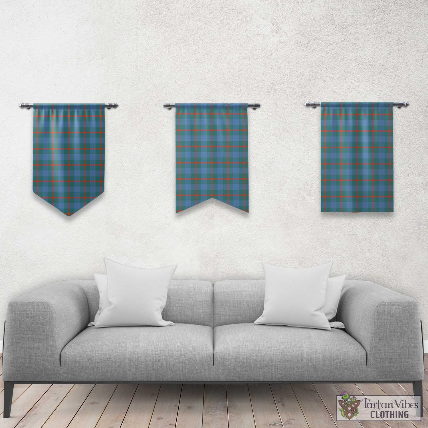 Tartan Vibes Clothing Agnew Ancient Tartan Gonfalon, Tartan Banner