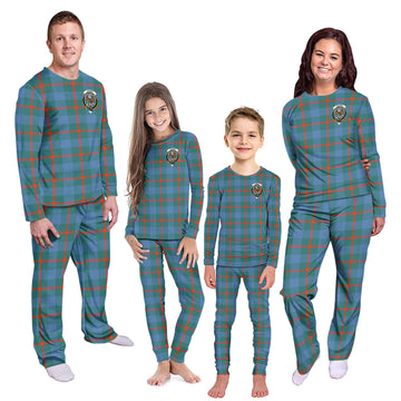 Agnew Ancient Tartan Pajamas Family Set with Family Crest