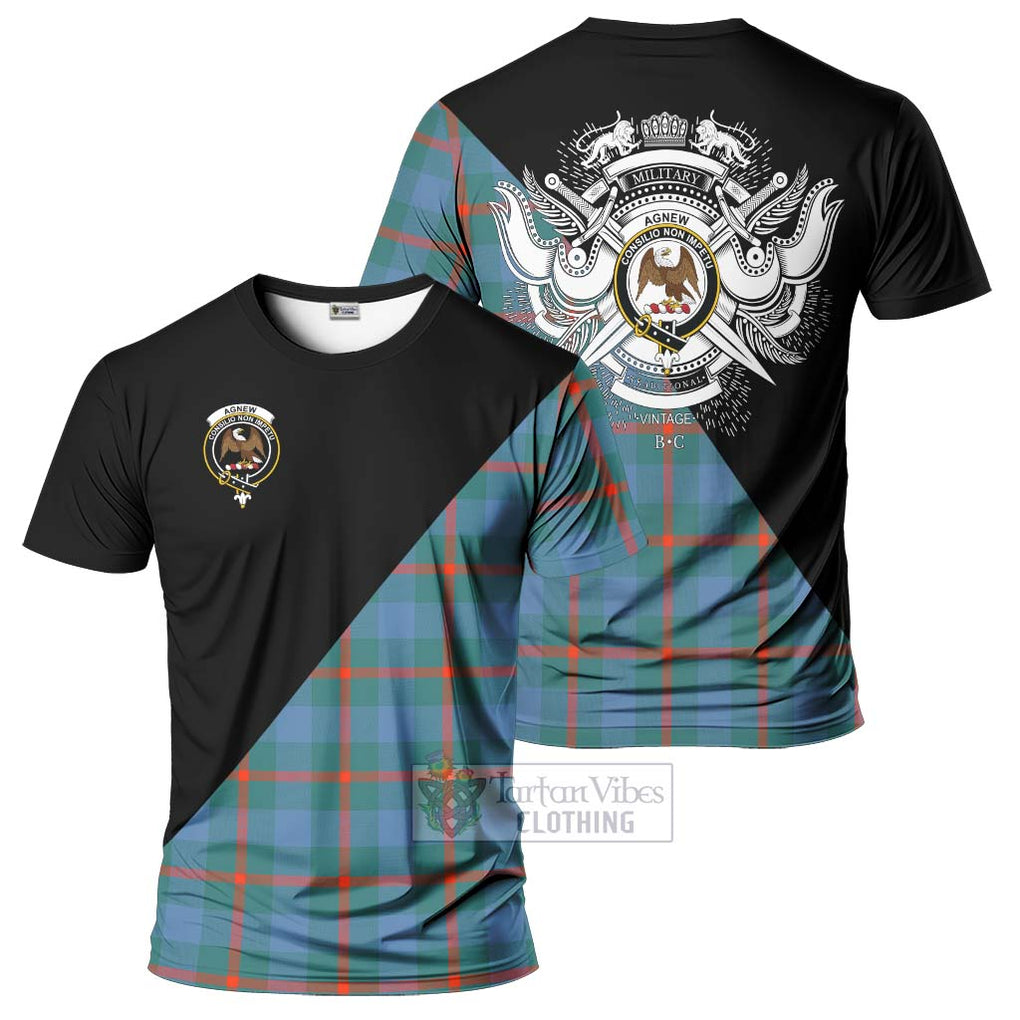 Agnew Ancient Tartan T-Shirt with Family Crest and Military Logo Style Kid's Shirt - Tartanvibesclothing Shop