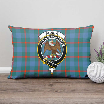 Agnew Ancient Tartan Pillow Cover with Family Crest