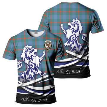 Agnew Ancient Tartan T-Shirt with Alba Gu Brath Regal Lion Emblem