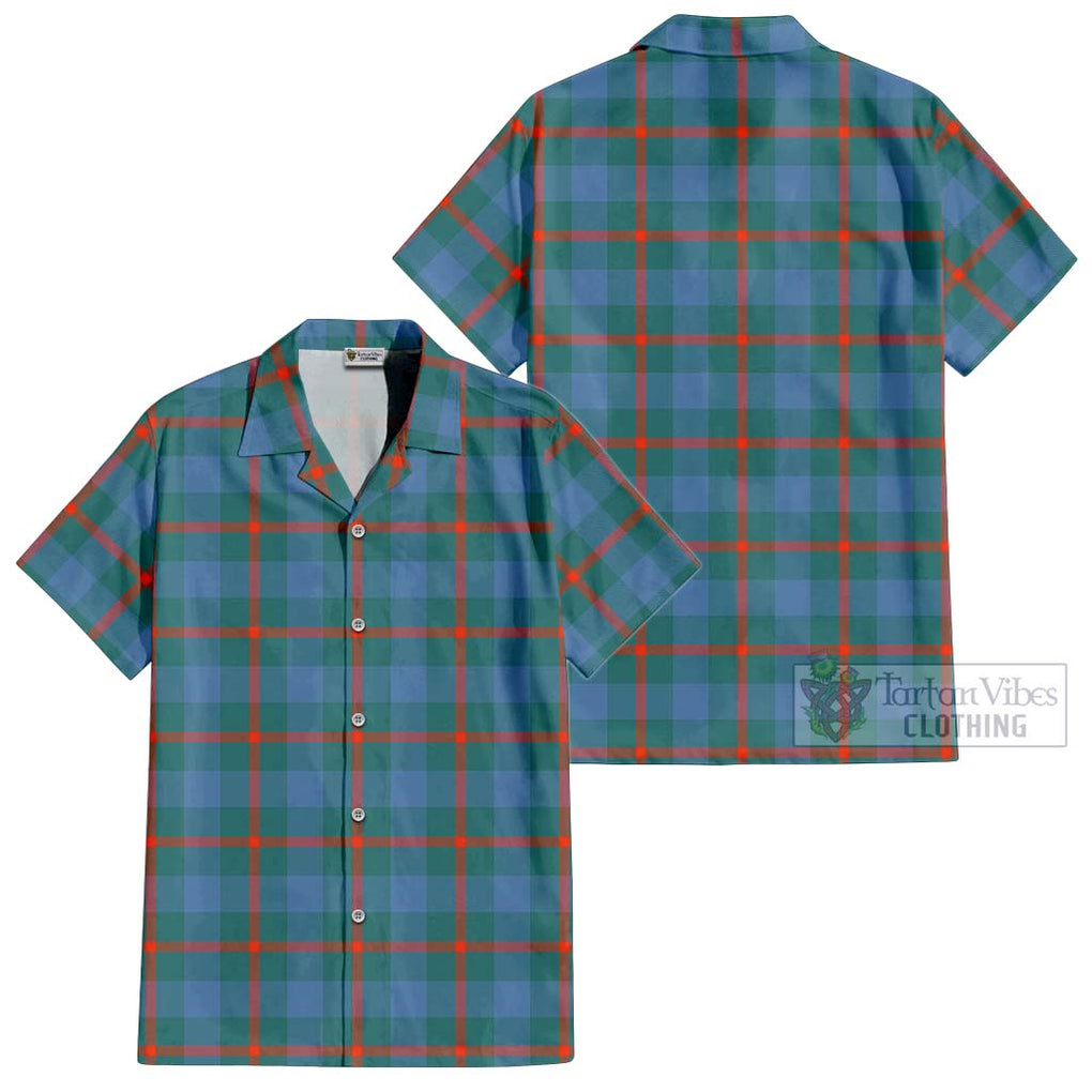 Agnew Ancient Tartan Cotton Hawaiian Shirt Kid - Tartanvibesclothing Shop