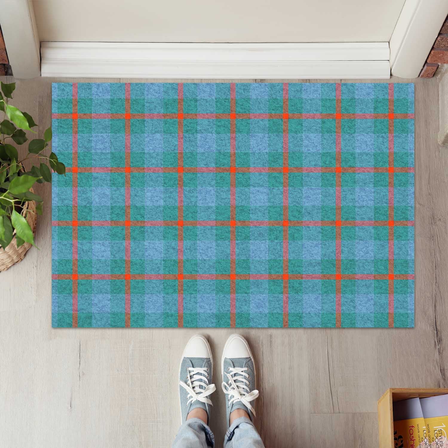 Agnew Ancient Tartan Door Mat - Tartanvibesclothing