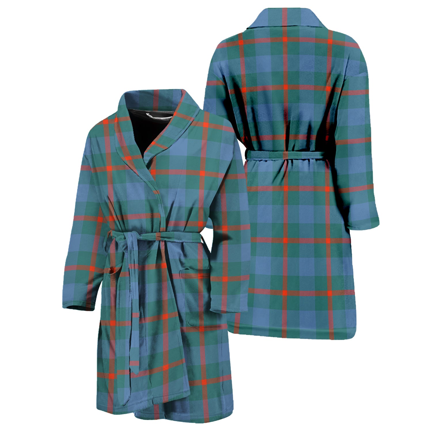 Agnew Ancient Tartan Bathrobe Unisex M - Tartan Vibes Clothing