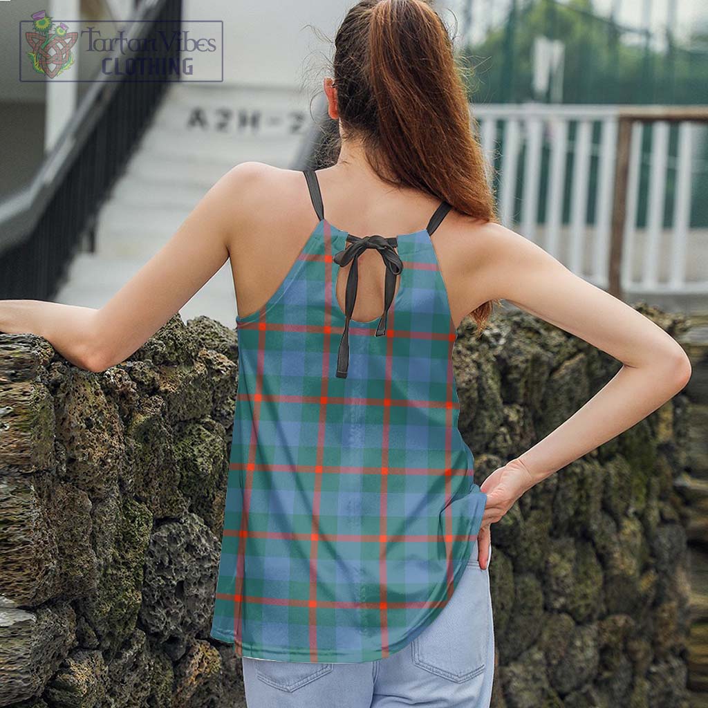 Tartan Vibes Clothing Agnew Ancient Tartan Loose Halter Neck Camisole