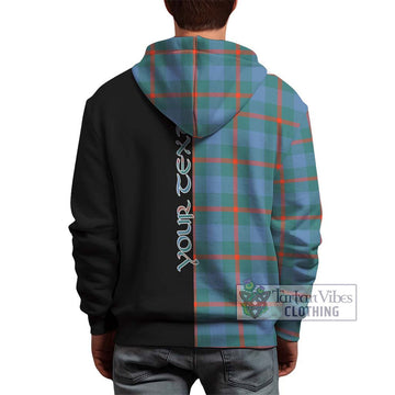 Agnew Ancient Tartan Hoodie with Family Crest and Half Of Me Style