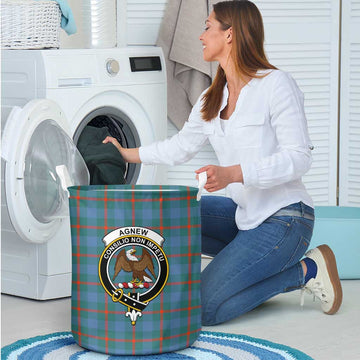 Agnew Ancient Tartan Laundry Basket with Family Crest