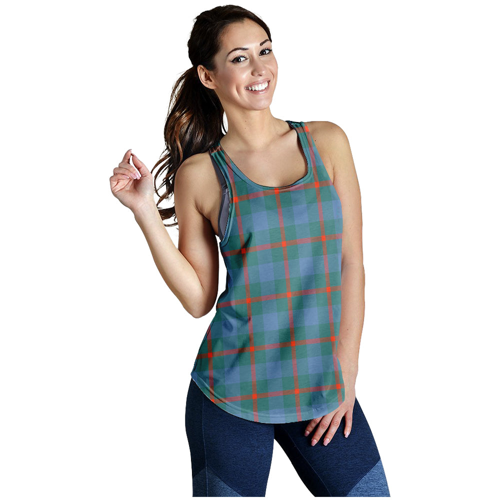 Agnew Ancient Tartan Women Racerback Tanks - Tartanvibesclothing