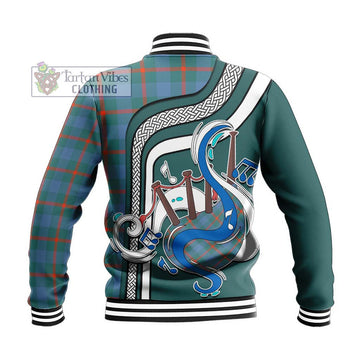 Agnew Ancient Tartan Baseball Jacket with Epic Bagpipe Style