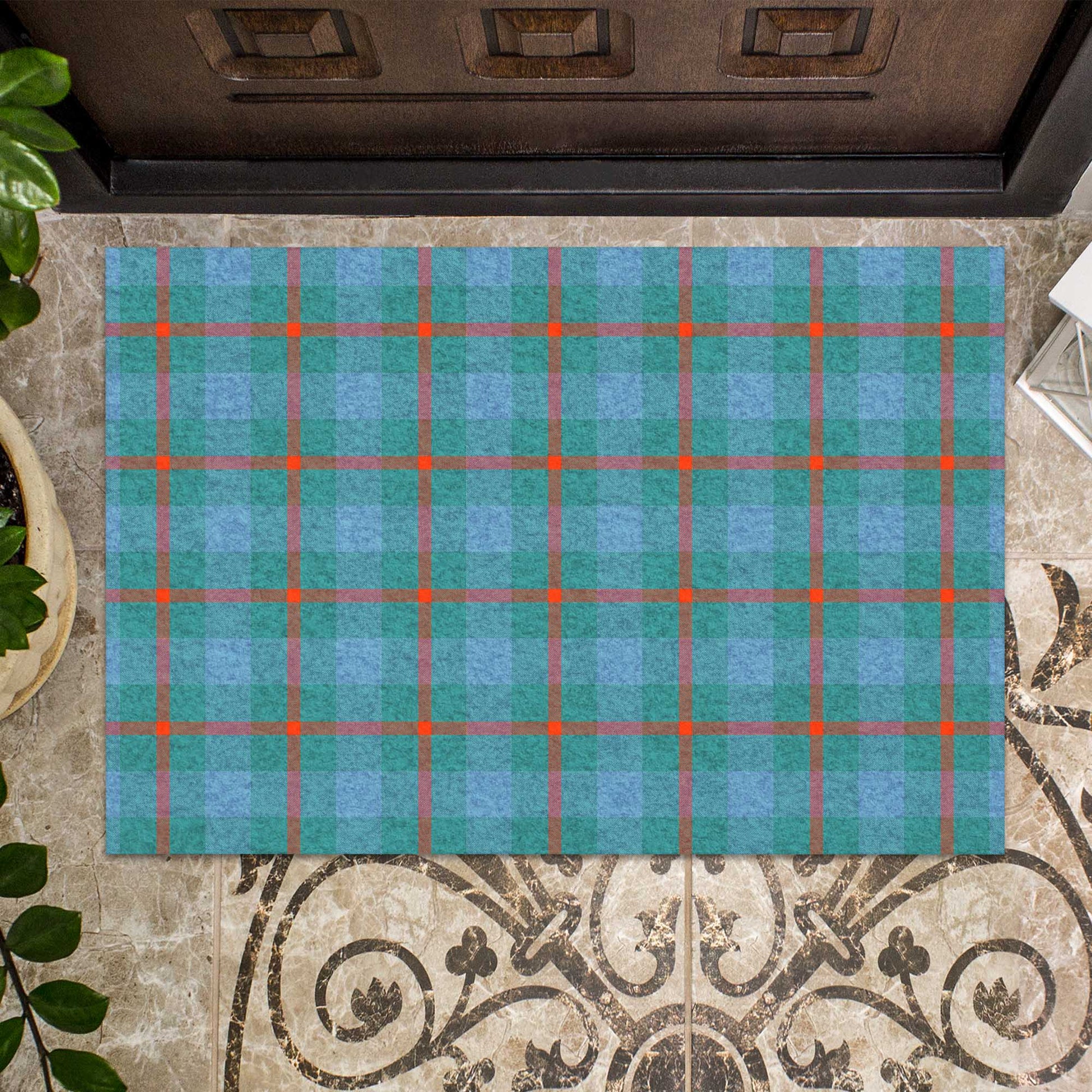 Agnew Ancient Tartan Door Mat - Tartanvibesclothing