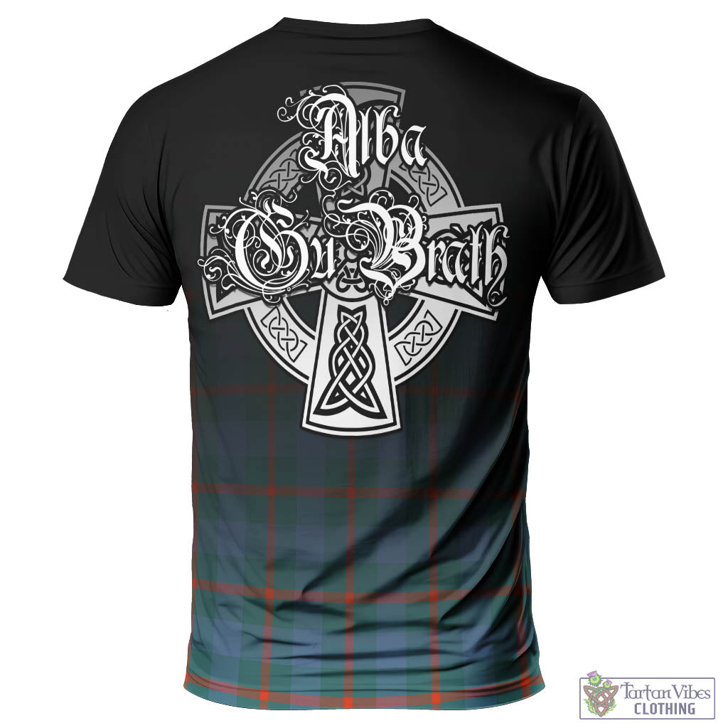 Tartan Vibes Clothing Agnew Ancient Tartan T-Shirt Featuring Alba Gu Brath Family Crest Celtic Inspired