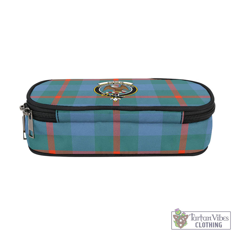 Tartan Vibes Clothing Agnew Ancient Tartan Pen and Pencil Case with Family Crest