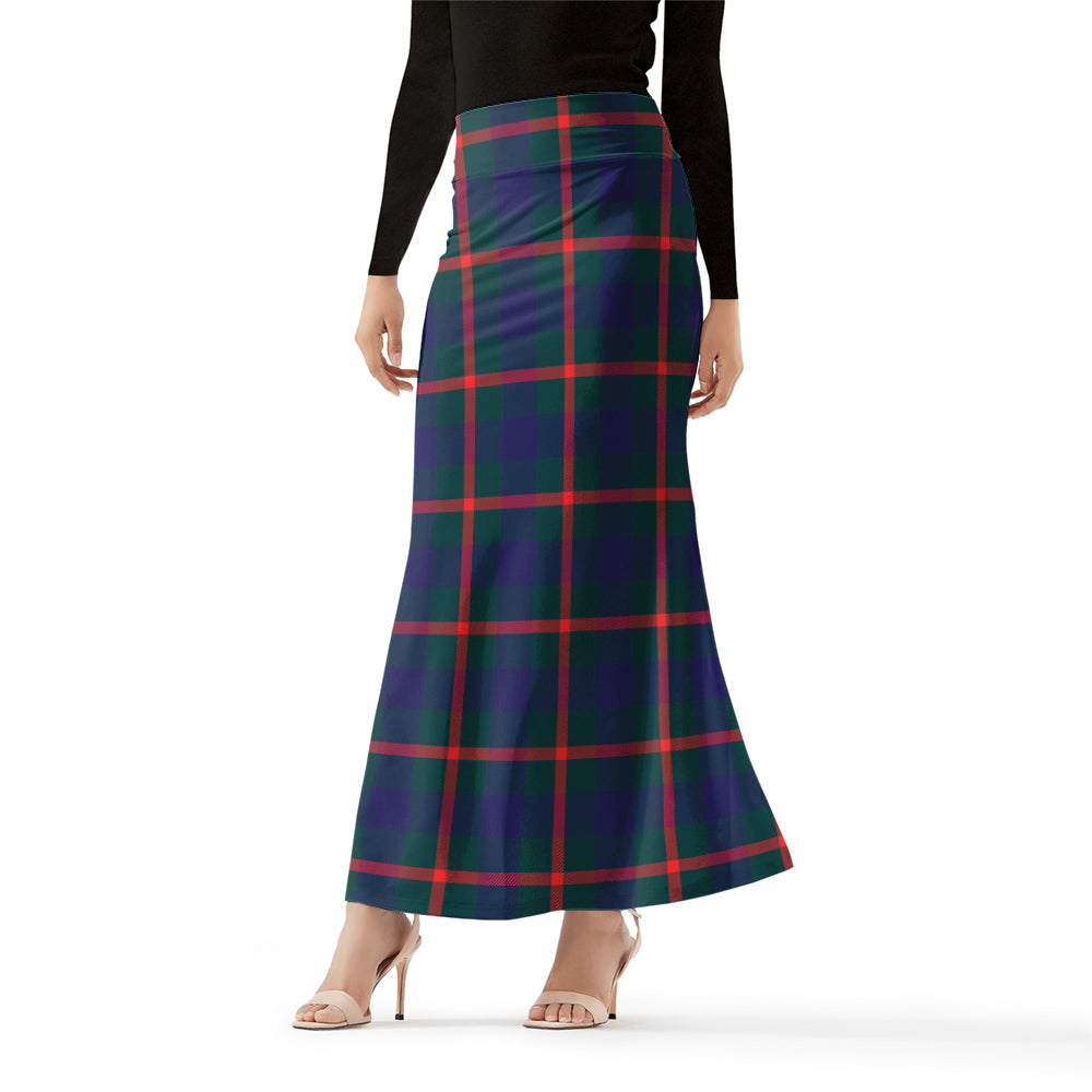 Agnew Modern Tartan Womens Full Length Skirt Female - Tartanvibesclothing