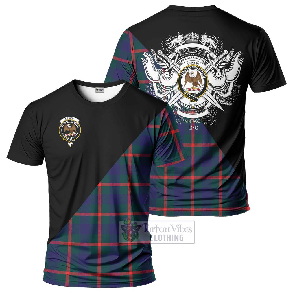 Agnew Tartan T-Shirt with Family Crest and Military Logo Style Kid's Shirt - Tartanvibesclothing Shop