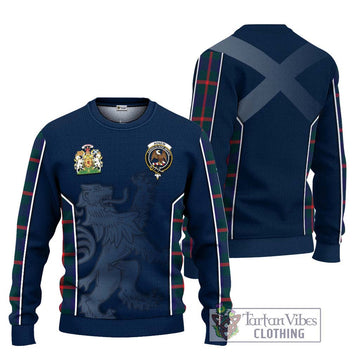 Agnew Tartan Ugly Sweater with Family Crest and Lion Rampant Vibes Sport Style