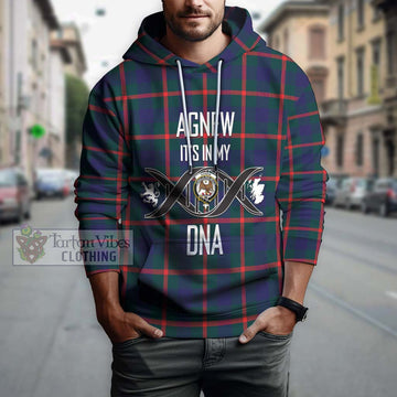 Agnew Tartan Hoodie with Family Crest DNA In Me Style