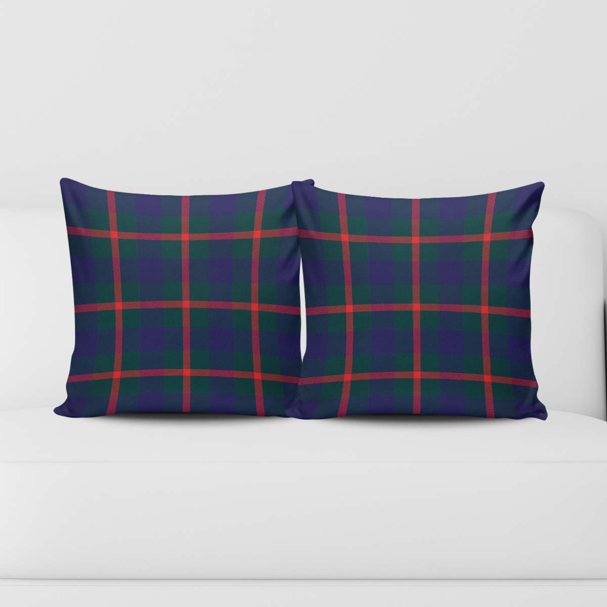 Agnew Modern Tartan Pillow Cover Square Pillow Cover - Tartanvibesclothing