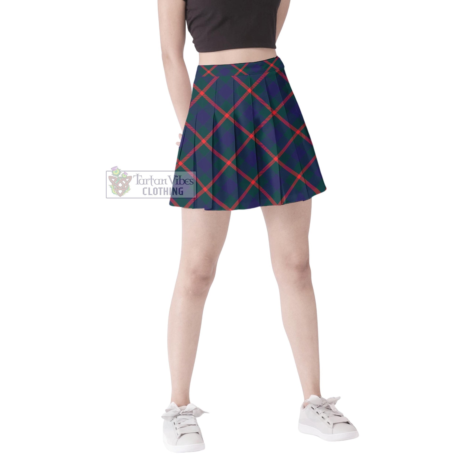 Tartan Vibes Clothing Agnew Modern Tartan Women's Plated Mini Skirt