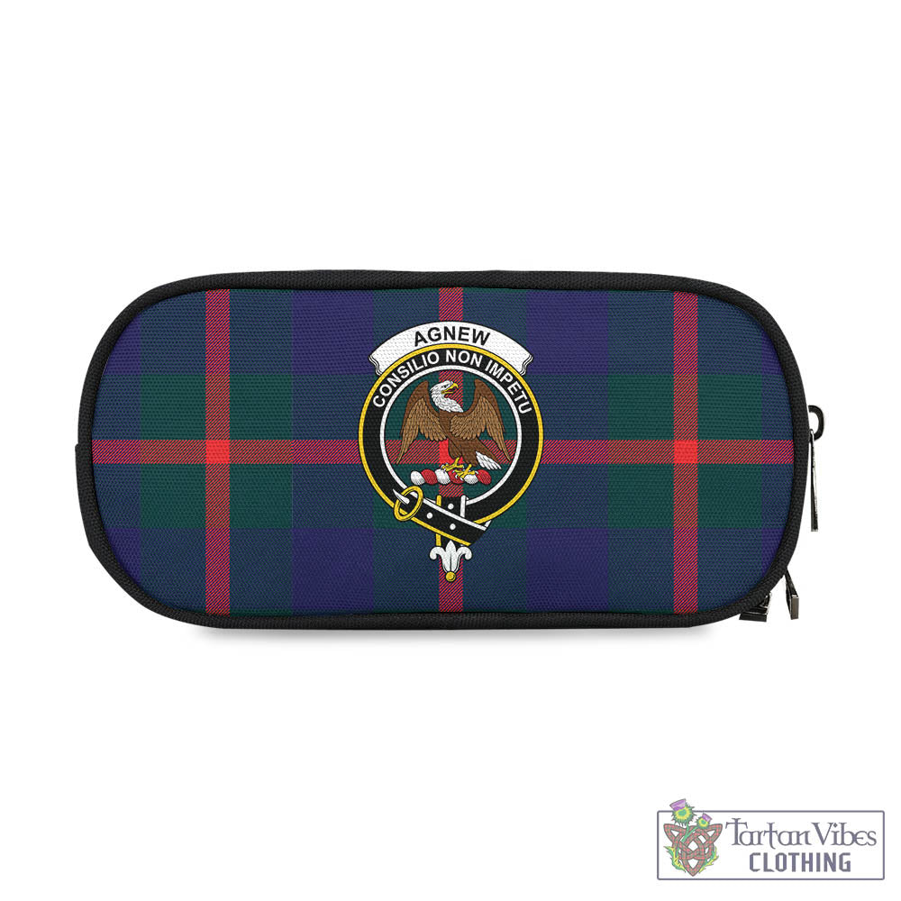 Tartan Vibes Clothing Agnew Modern Tartan Pen and Pencil Case with Family Crest